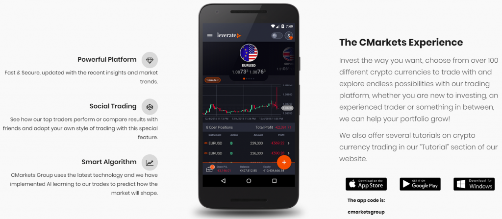  CMarkets Group apps