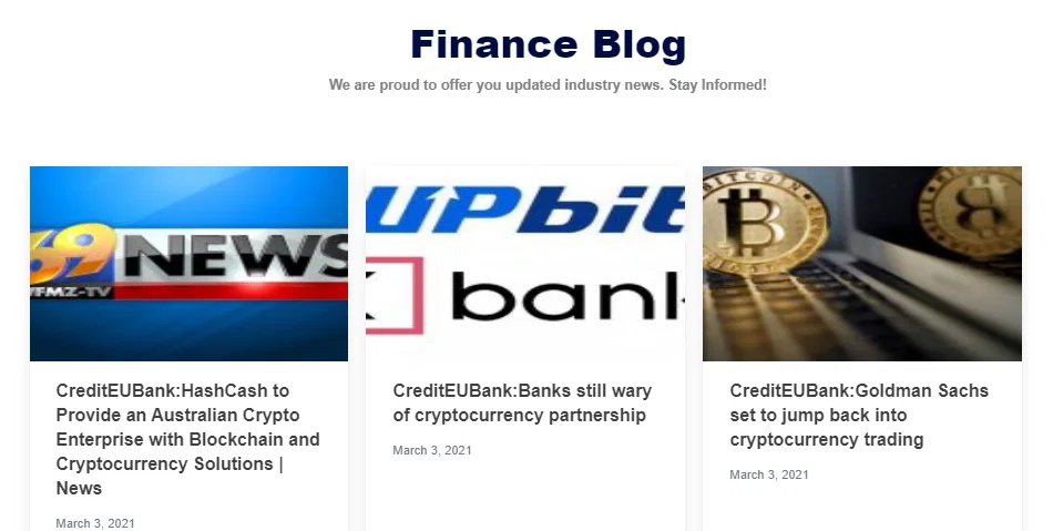 CreditEUBank news