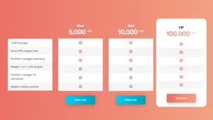 CryptGain account types