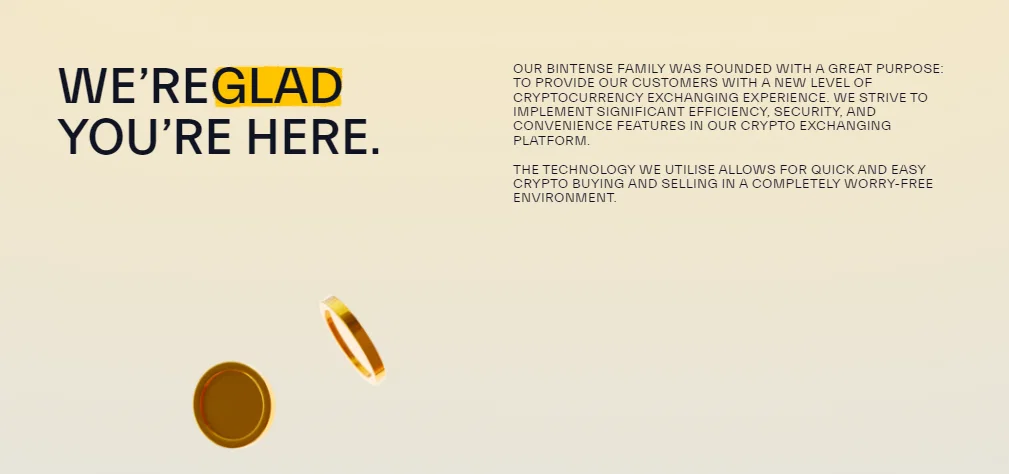 Bintense exchange services