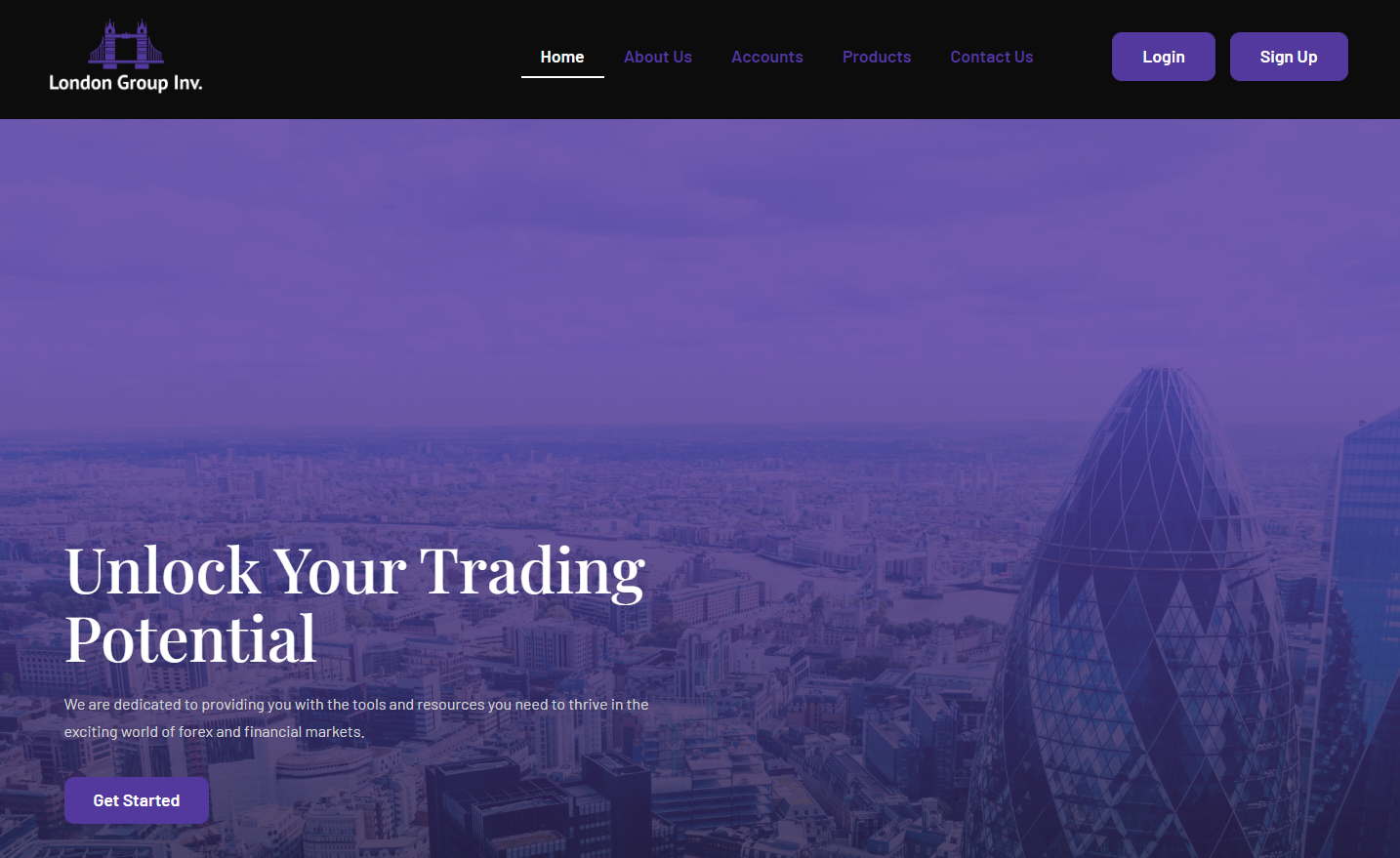 London Group Inv. online trading brand