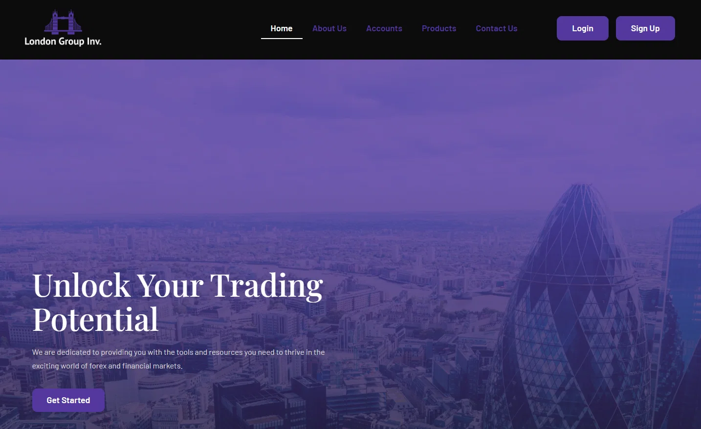 London Group Inv. online trading brand