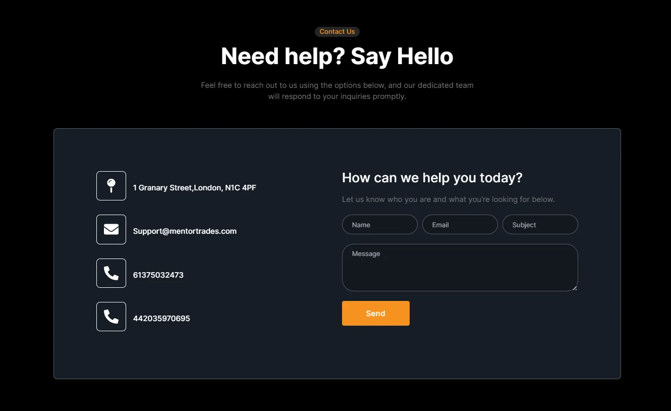 Unique features at Mentortrades