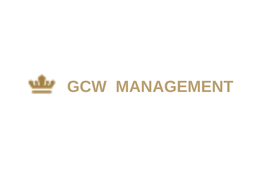Official GCW-Management logo in black and gold