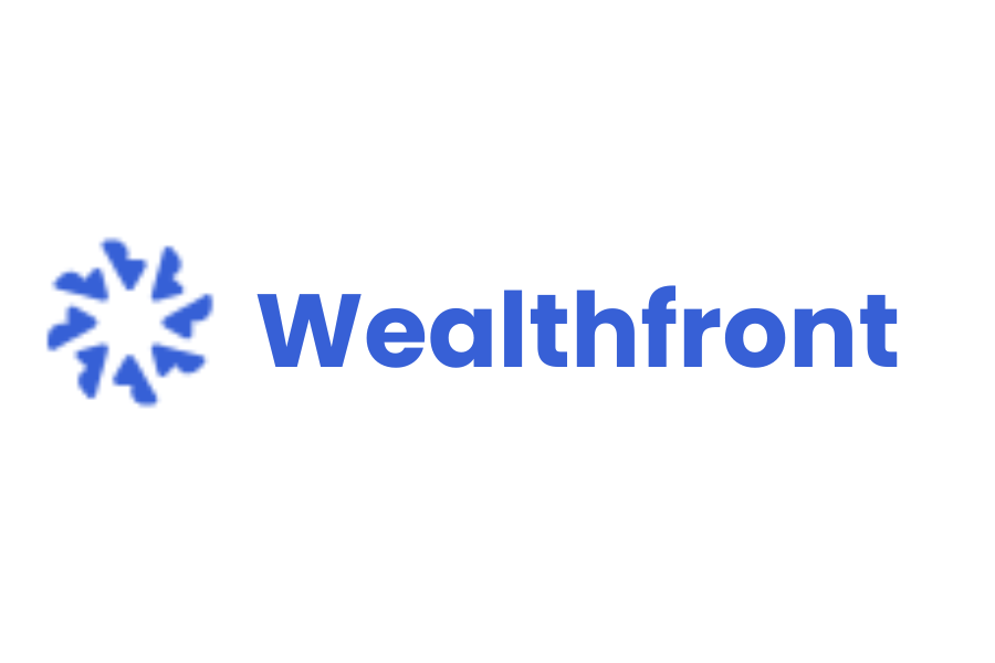 Official Wealth Fronts logo in white on dark background